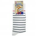 Chaussettes Homme MARIN Blanc et Marine