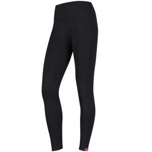 CALVIN KLEIN Legging Femme Microfibre CK LOGO Noir Rose