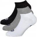 LOT DE 3 Socquettes Chaussettes Homme NOSHOW Gris et Noir