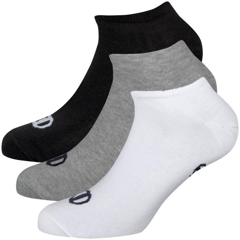 LOT DE 3 Socquettes Chaussettes Homme NOSHOW Gris et Noir