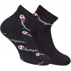 CHAMPION 2 paires de Socquettes Homme Coton ALLOVERMIX Noir