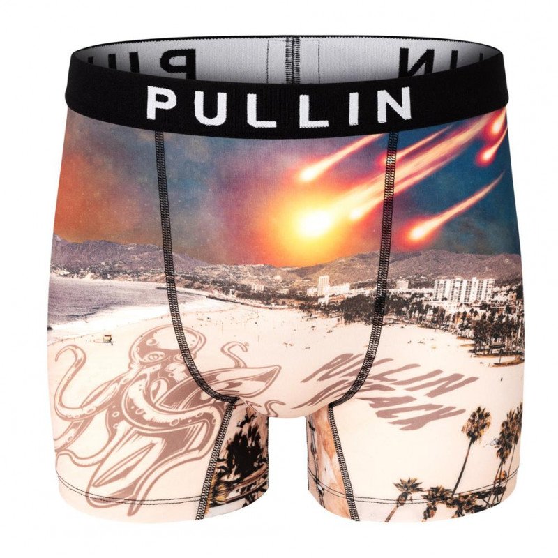 Boxer long Homme PULLINATTACK Gris et Noir