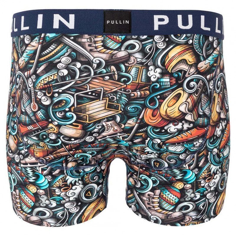 PULL IN Boxer Homme Coton Bio MASWINTERSPORTS Bleu