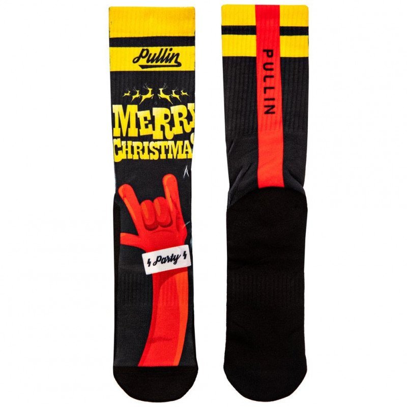 Chaussettes Homme XMASPARTY Noir et Rouge