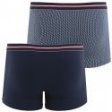 LOT DE 2 Boxer Sous-vêtements Homme MADE IN FRANCE Bleu et Pomme