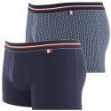 LOT DE 2 Boxer Sous-vêtements Homme MADE IN FRANCE Bleu et Pomme