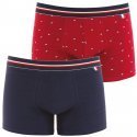 LOT DE 2 Boxer Sous-vêtements Homme MADE IN FRANCE Bleu et Rouge