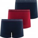 LOT DE 3 Boxer Sous-vêtements Homme BUSINESS Rouge et Marine