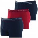 LOT DE 3 Boxer Sous-vêtements Homme BUSINESS Rouge et Marine