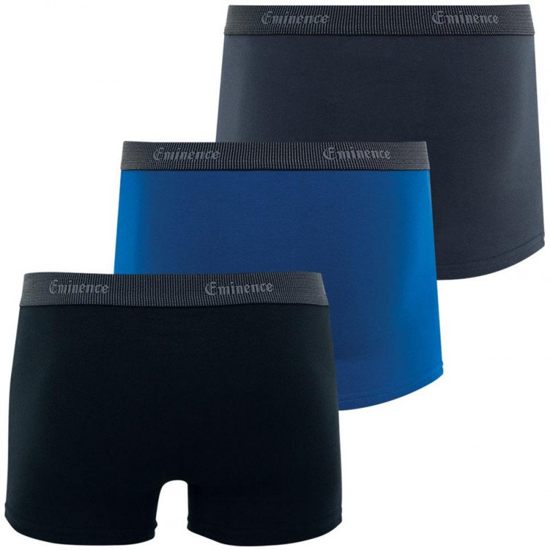 LOT DE 3 Boxer Sous-vêtements Homme SELECTION Noir et Anthracite