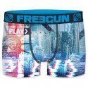 Boxer Homme PLA Bleu et Rouge