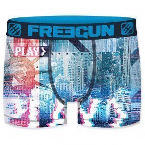 FREEGUN Boxer Homme Microfibre PLA Bleu PREMIUM