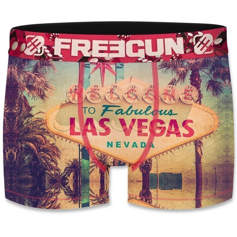 Boxer Homme VEG Multicolore et Rouge