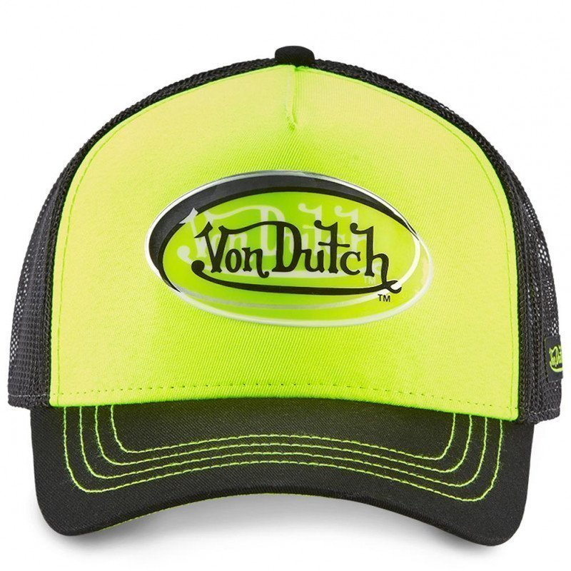 VON DUTCH Casquette Homme MicroCoton ANEO YEL Noir Jaune