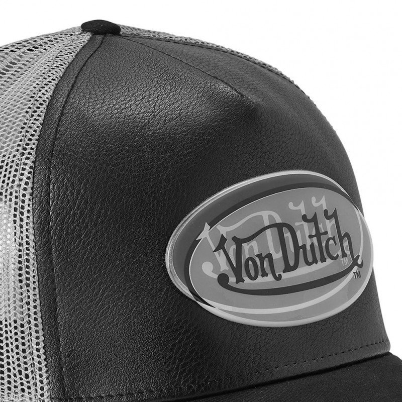 VON DUTCH Casquette Homme MicroCoton ADEC BLK Noir Gris