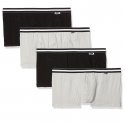 DIM Lot de 4 Boxers Homme Coton ECODIM4 Noir Gris