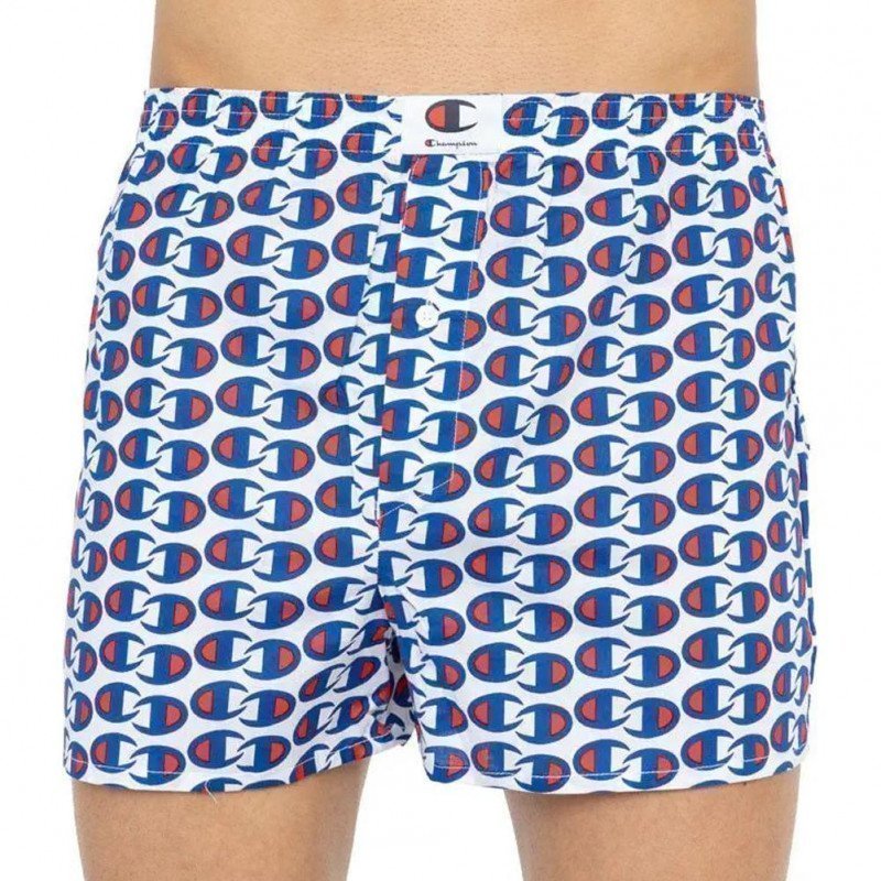 Caleçon Homme ROCHESTER Blanc et Bleu
