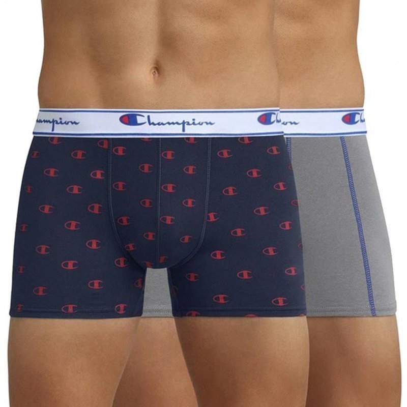 LOT DE 2 Boxer Sous-vêtements Homme LEGACYIMP Gris et Marine