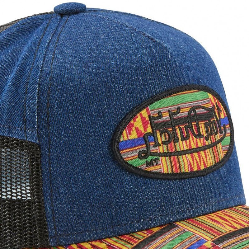 VON DUTCH Casquette Homme MicroCoton ATRU WAX Bleu Multicolore