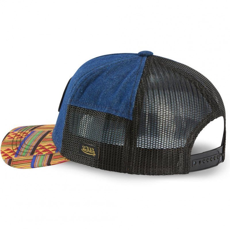 VON DUTCH Casquette Homme MicroCoton ATRU WAX Bleu Multicolore