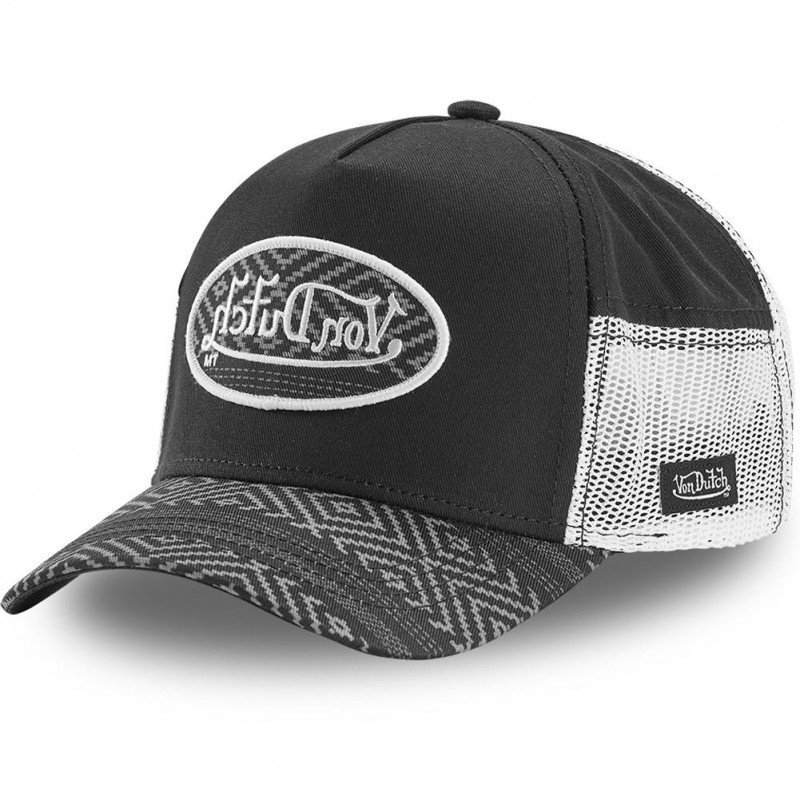 VON DUTCH Casquette Homme MicroCoton ATRU BLK Noir Blanc