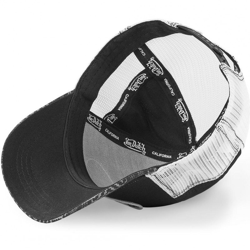 VON DUTCH Casquette Homme MicroCoton ATRU BLK Noir Blanc