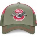 VON DUTCH Casquette Homme Coton AVIN GRE Gris Rouge