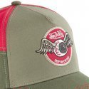 VON DUTCH Casquette Homme Coton AVIN GRE Gris Rouge