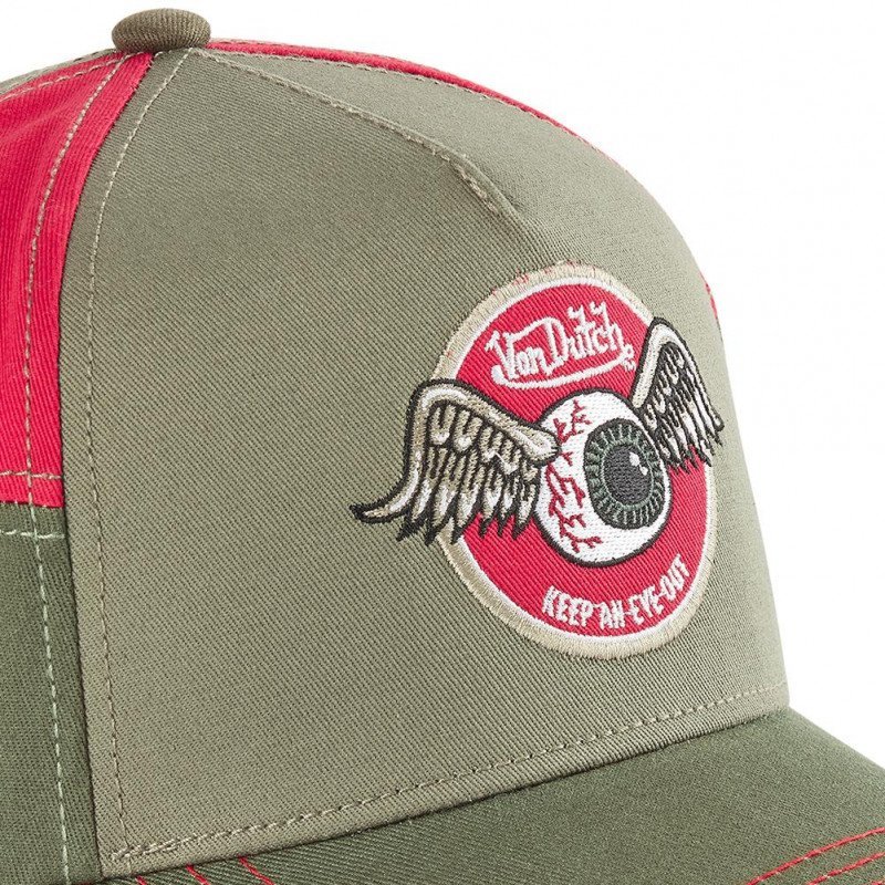 Casquette Homme AVIN Gris et Rouge