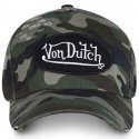 VON DUTCH Casquette Homme Coton CAMO 01 Kaki Noir