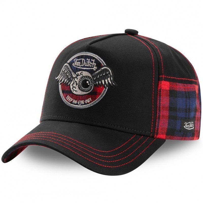 Casquette Homme ACAR Noir et Rouge