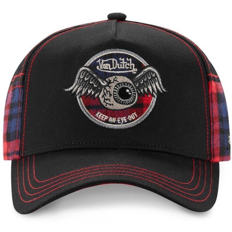 Casquette Homme ACAR Noir et Rouge