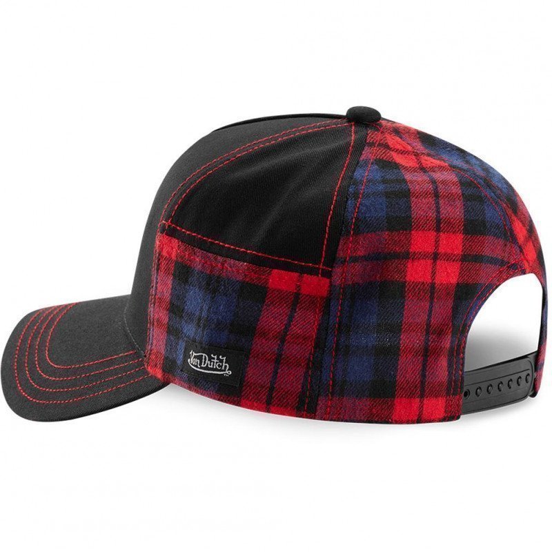 Casquette Homme ACAR Noir et Rouge