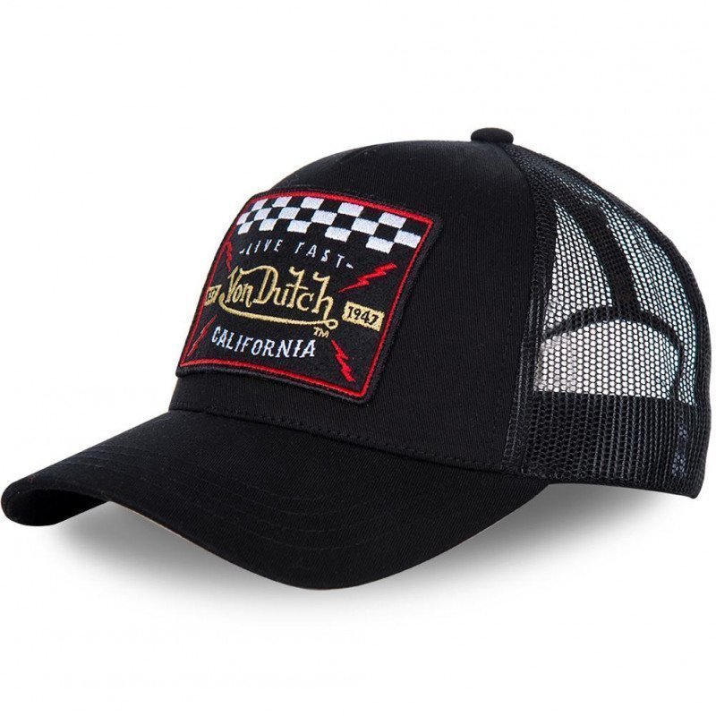 VON DUTCH Casquette Homme Microfibre BLACKY 04 Noir