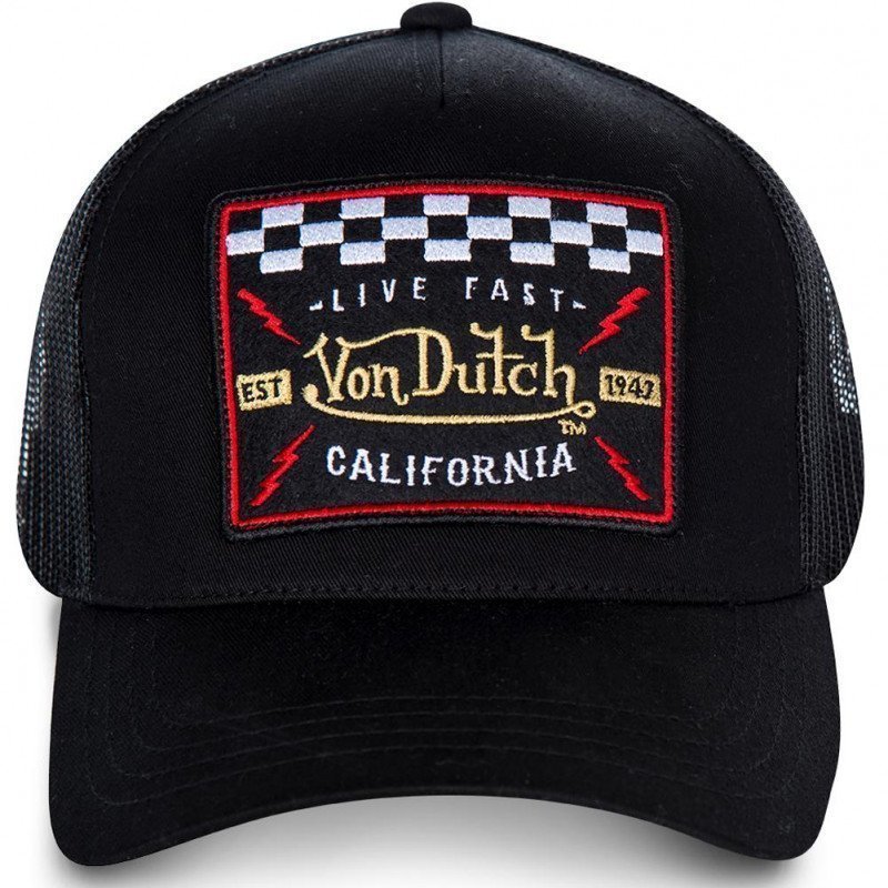 Casquette Homme BLACKY Noir et Rouge