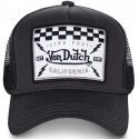 VON DUTCH Casquette Homme MicroCoton SQUARE 8 Gris Noir