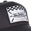 VON DUTCH Casquette Homme MicroCoton SQUARE 8 Gris Noir