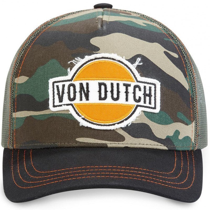 VON DUTCH Casquette Homme MicroCoton ABAN CAM Kaki