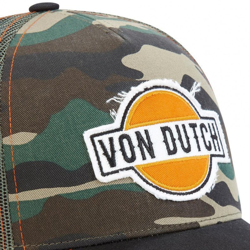 VON DUTCH Casquette Homme MicroCoton ABAN CAM Kaki