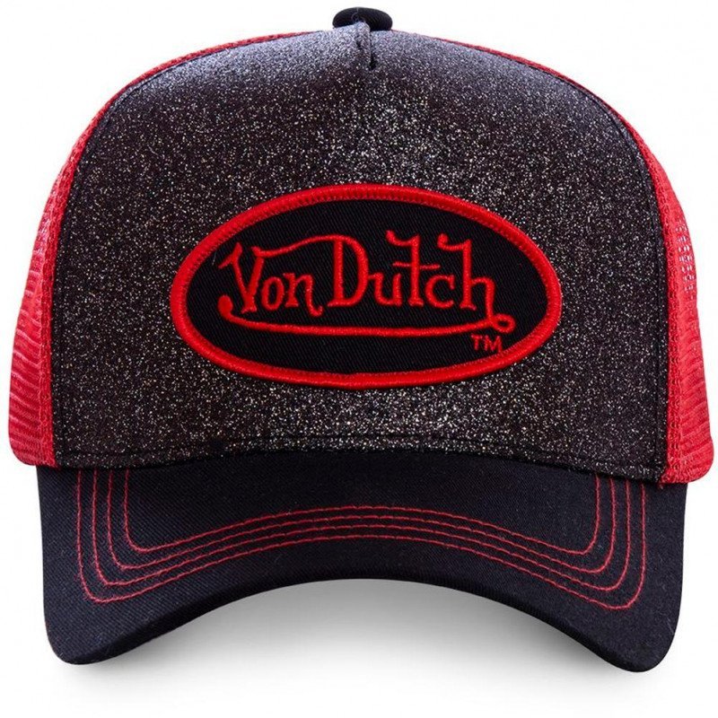 Casquette Mixte FLAK Noir et Rouge