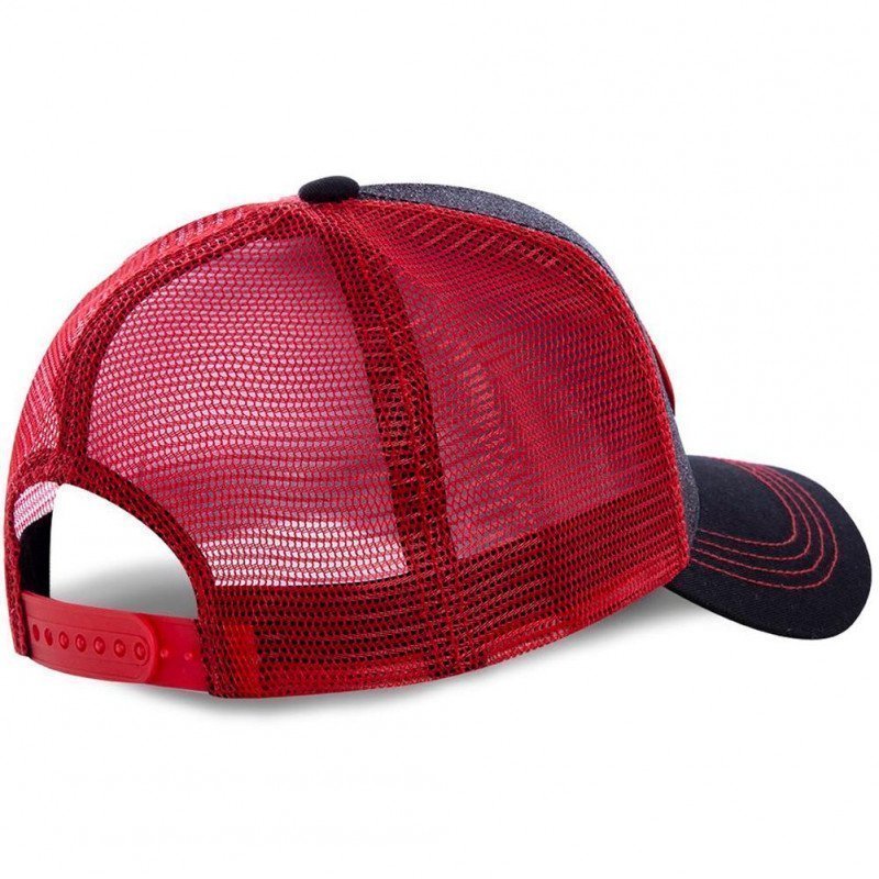 VON DUTCH Casquette Mixte Microfibre FLAK RED Noir Rouge