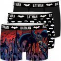 DC COMICS Lot de 3 Boxers Garçon Microfibre BMX3 LOT10 Batman