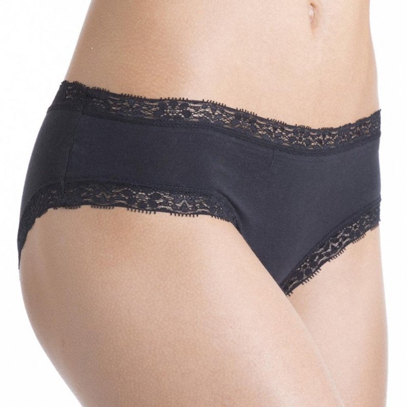 LOT DE 3 Shorty Sous-vêtements Femme BDX3 Noir et Uni