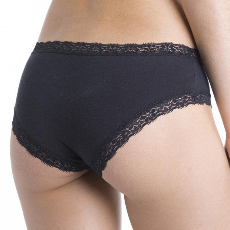 LOT DE 3 Shorty Sous-vêtements Femme BDX3 Noir et Uni