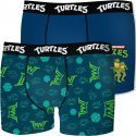 NICKELODEON Lot de 2 Boxers Garçon Coton BCX2ASS Bleu Vert TORTUES NINJA