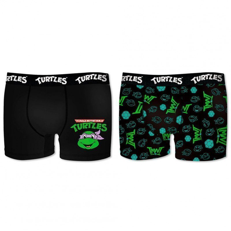 LOT DE 2 Boxer Sous-vêtements Garçon BCX2ASS Noir et Vert
