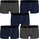 LOT DE 5 Boxer Sous-vêtements Homme BCX5BASIC Bleu et Gris
