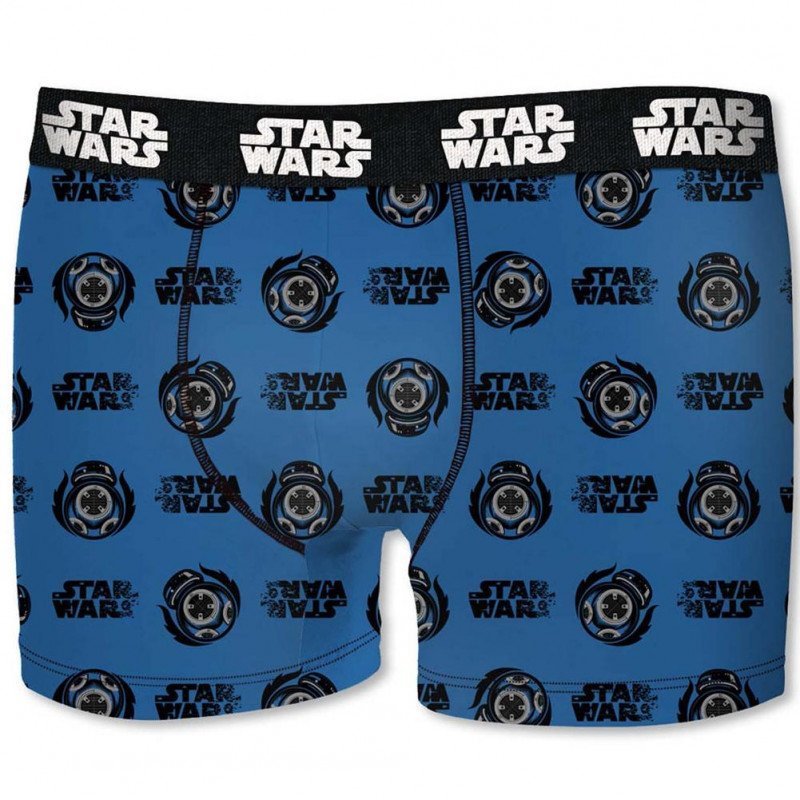 STAR WARS Boxer Garçon Microfibre DAR Bleu Noir