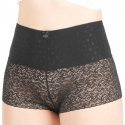 SIMPLY ME Boxer Femme Dentelle Ventre plat ORIANE Noir