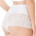 SIMPLY ME Boxer Femme Dentelle Ventre plat ORIANE Blanc